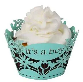 50 шт. обертка для кексов с лазерной обрезкой подкладкой из утиного пуха форма