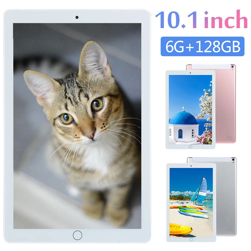 

2021 New 10 Inch Tablet Pc Android 8.0 Octa Core 6GB+128GB 1280*800 IPS Bluetooth GPS Dual SIM Card 4G Phone Smart Phablet