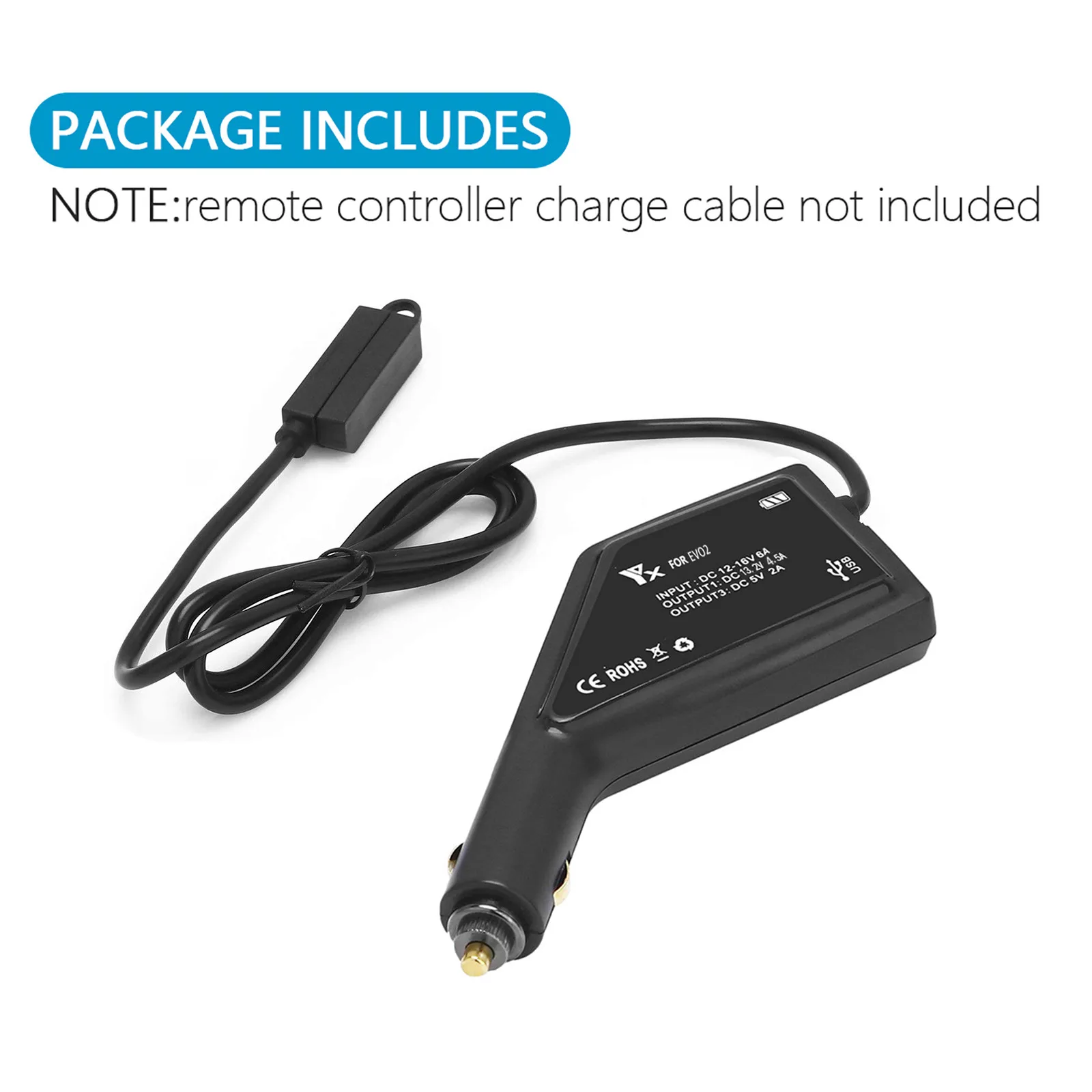 2 в 1 автомобильный адаптер зарядного устройства для пульта дистанционного