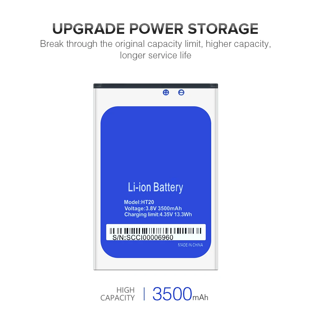 Высокое качество HT20 3500 мАч мобильный телефон Аккумуляторная батарея для HOMTOM Pro