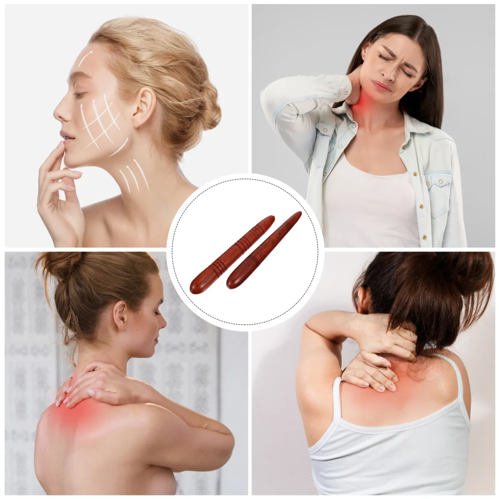 

1 Set 2pcs Wood Rods Sole Massaging Sticks Scraping Tools