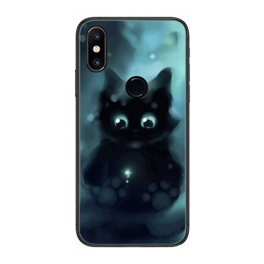 

Kim Haskins Cat Phone Case For xiaomi M2 C3 X3 F2 Lite NFC 6 5 x Poco k30 Pro Anime Black Cover Silicone Back Pretty