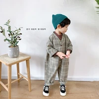 childrens jumpsuit kids overalls boy girl fashion long sleeve bodysuit loose fit autumn child overall pants baby work clothes
