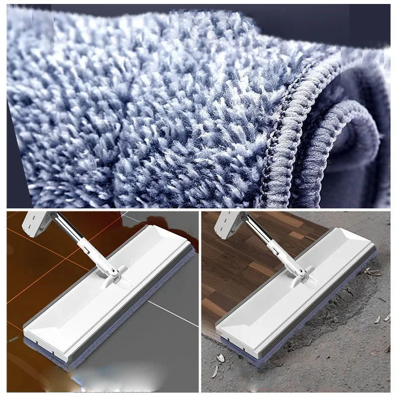 

Mop-free Hand-washing Household Flat-panel Lazy Mopping Artifact Ceramic Tile Floor Wood Floor One Mop Large Mop Mop Net Mops