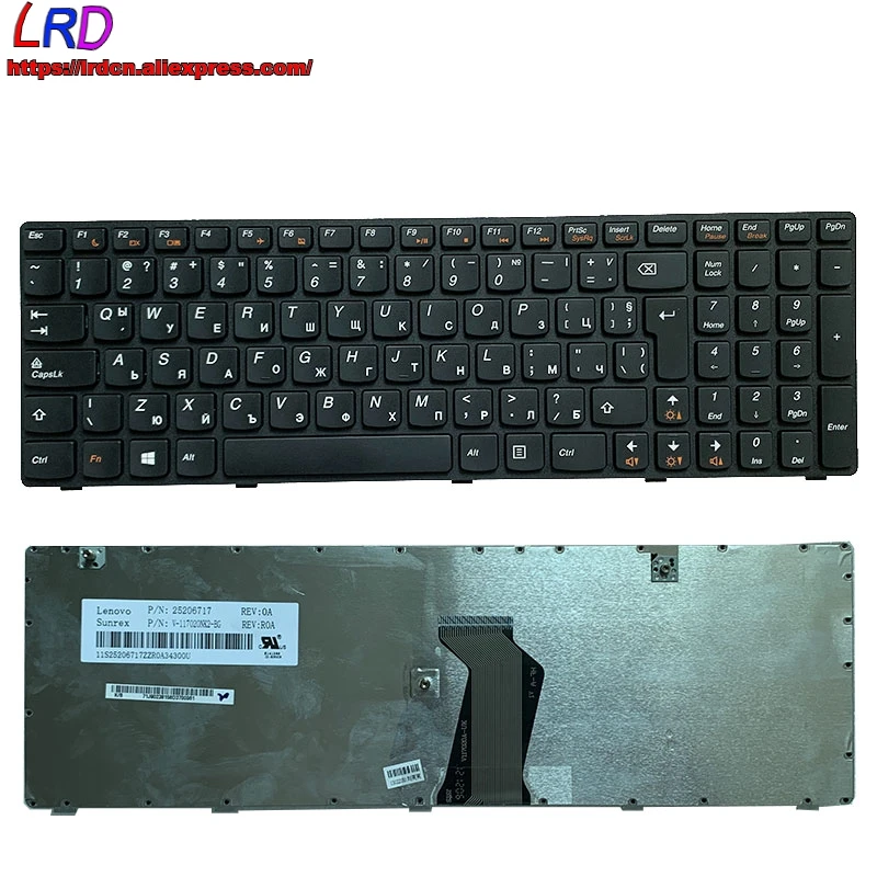 Новая Оригинальная Болгарская клавиатура BG для ноутбука Lenovo Z580 Z585 G580 G585 N586 N581