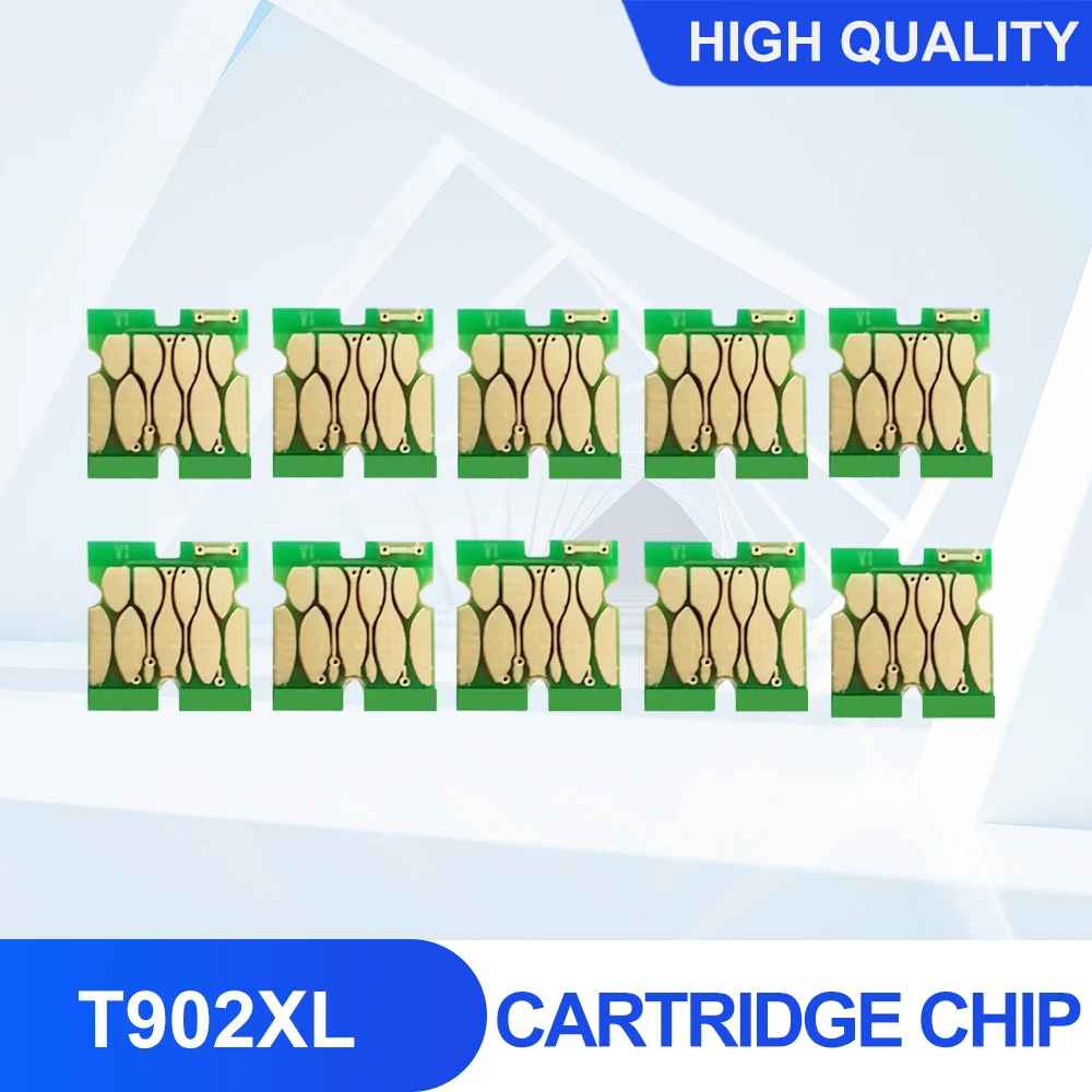 t902xl compativel cartucho de tinta chip para epson workforce pro wf c5290 5790 5210
