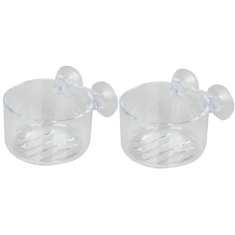 

2Pcs Aquarium Cone Red Worm Feeder Fish Feeding Cup Container Holder with Sucker