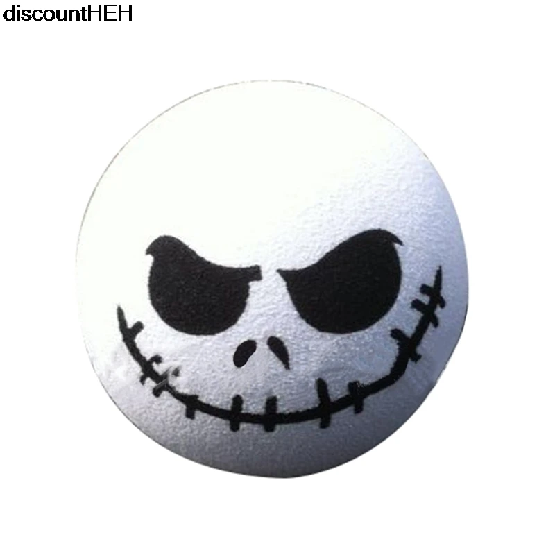 Страшно круглый демон череп голова патч для нитей очаровательный мультфильм
