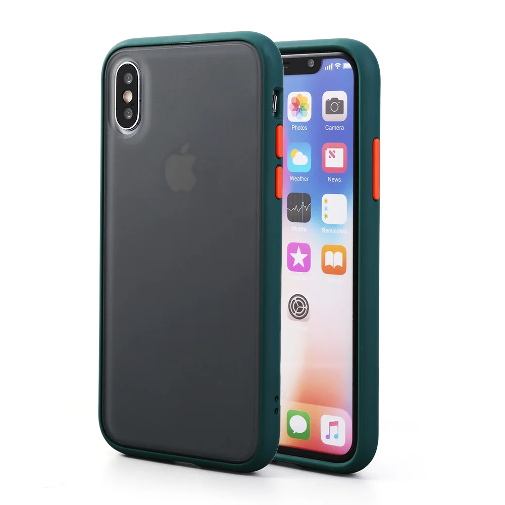 T8 Защитный противоударный чехол для телефона iphone XR XS Max X XS 7 8 11 6 6S Plus Прозрачный матовый жесткий чехол для телефона защитный чехол - Цвет: T8
