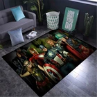 Детский игровой коврик 80x160 см, коврик для дверей команды Avenges, ковер Капитан Америка, напольный коврик для спальни, нескользящий коврик, мультяшный подарок