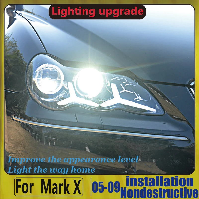 Car Styling for Toyota Reiz Mark X LED Headlight 2005-2009 Headlights LHD OR RHD | Assembly