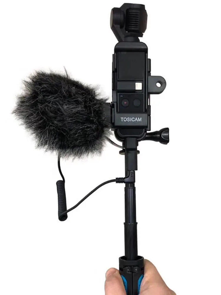 

Tosicam TS-TM1 Universal Video Microphone with Shock Mount, Windshiel for Smartphones,Gopro 7/8, Canon EOS, Sony Cameras
