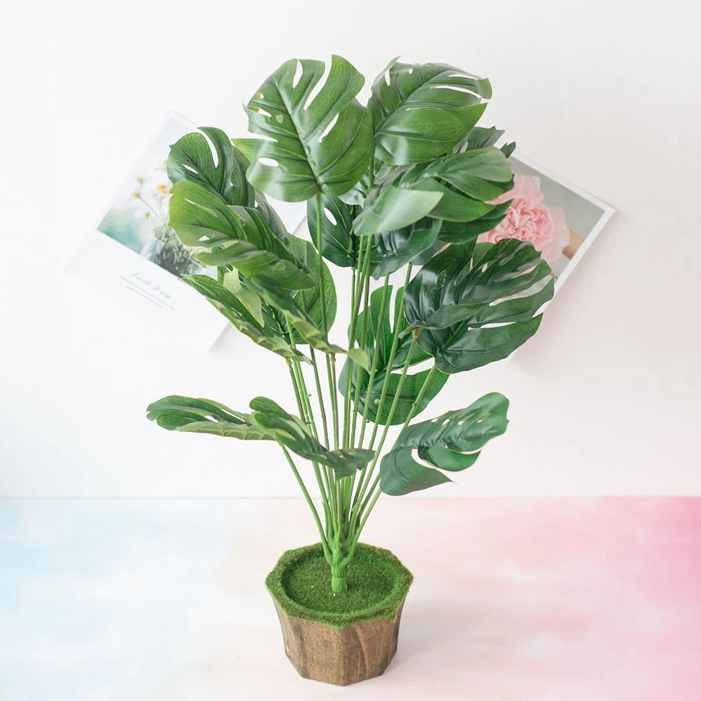 Искусственные листья пальмовых растений черепахи тропические большие деревьев