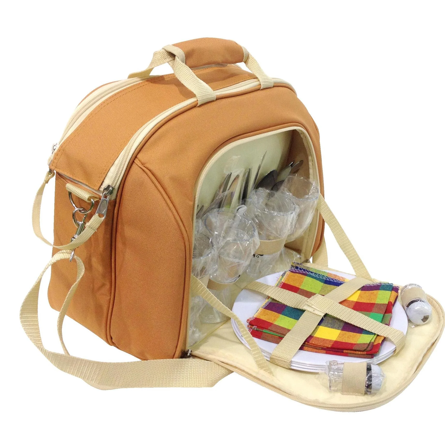 Портативный 4 персоны сумка для посуды дорожная сумка-холодильник сохранения