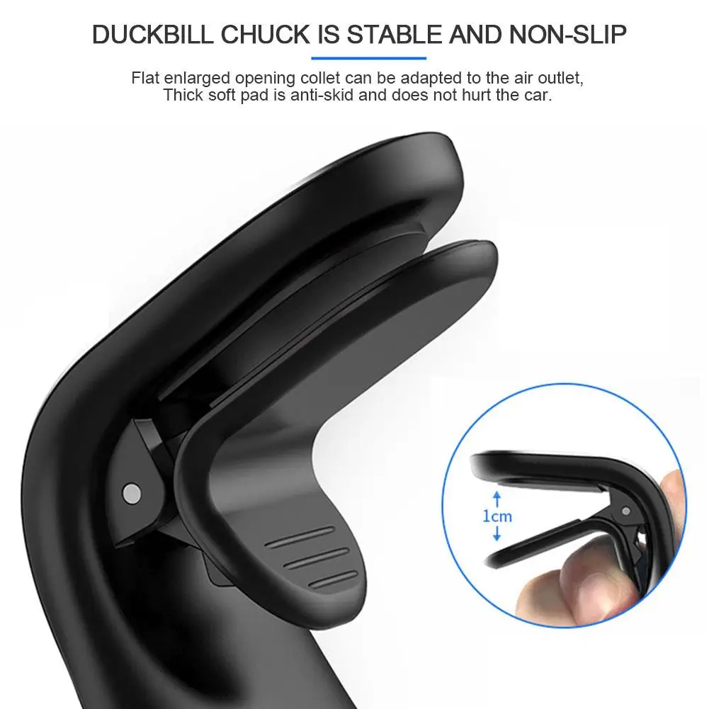 

Upgrade Magnetic Car Phone Holder ABS Car Air Vent Mount Clip 360 Degree Magnet Phone Stand Bracket Car Interior Accessories