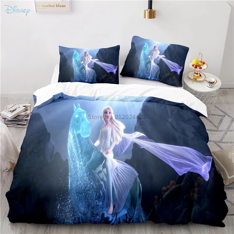 Комплект постельного белья для детей Disney Frozen пододеяльник наволочка одинарный