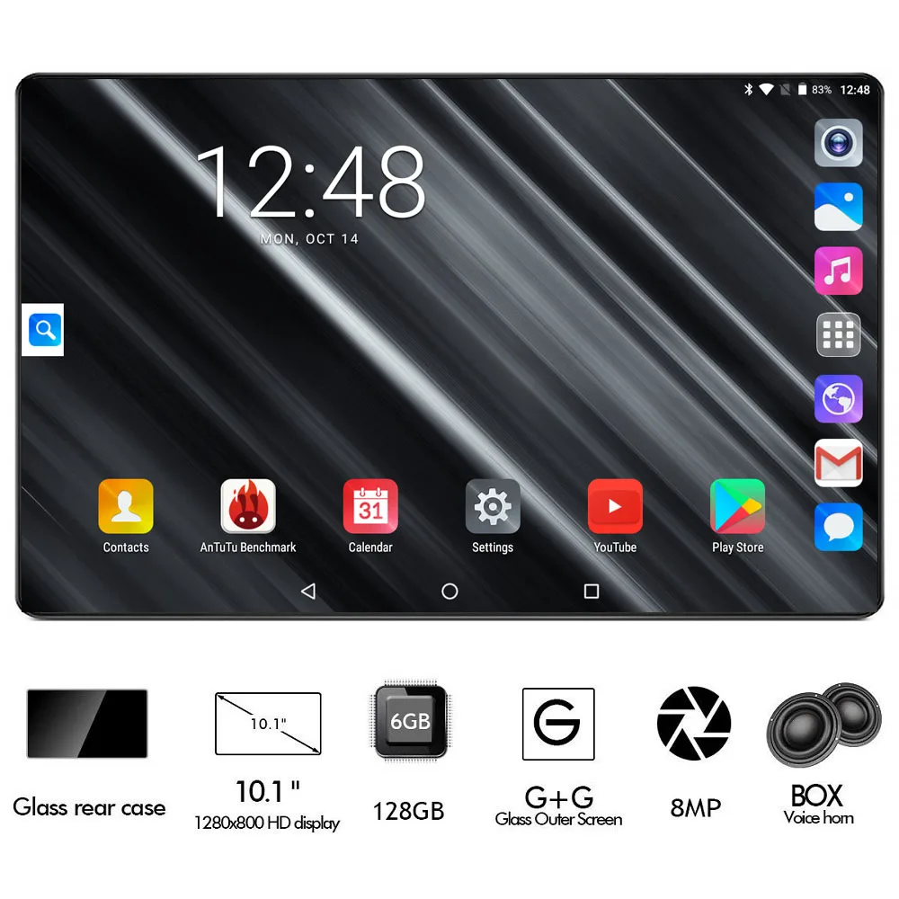 Google Play Store Android 9,0 OS 10 дюймов 4G LTE планшет Восьмиядерный планшет 10,1 6 ГБ ОЗУ 128 Гб ПЗУ две камеры gps планшет