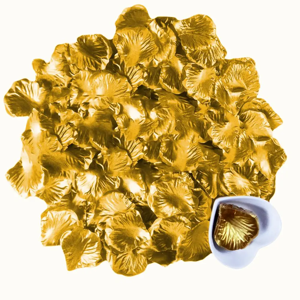 Романтический 200 шт 5*5 см шелковые лепестки роз для свадебного украшения