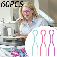 60pcs plastic bobbin clip wire sewing thread spool accessories apparel storage holder organizer quilting supplies