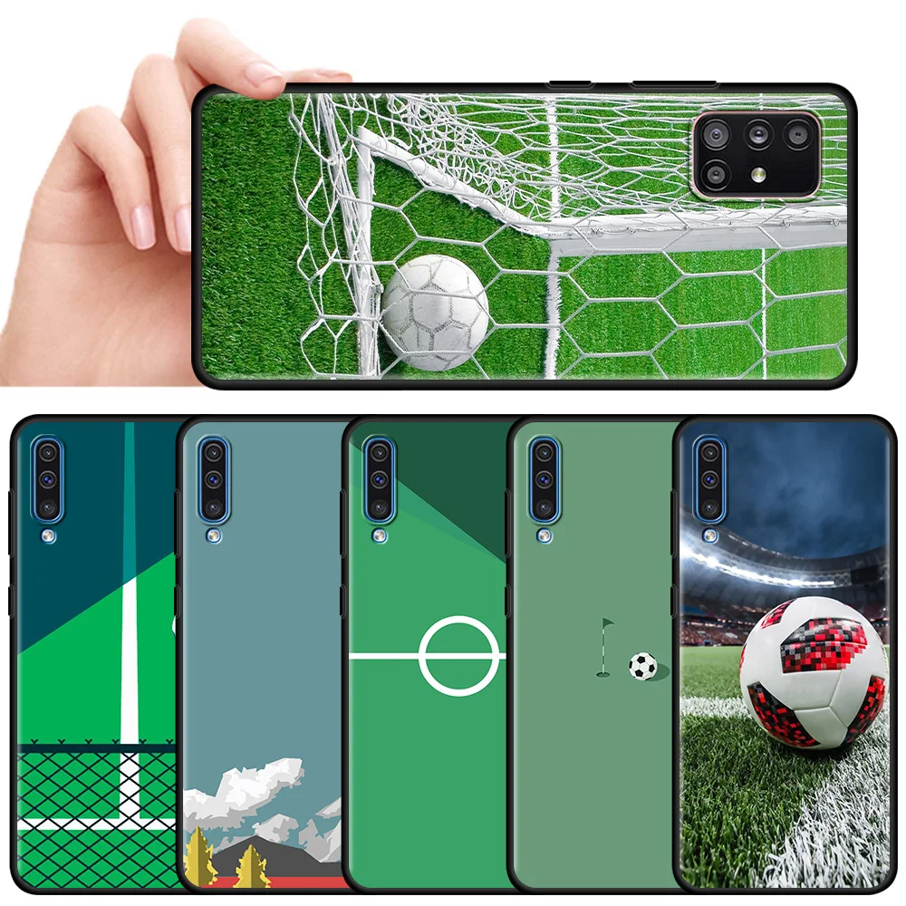 

Glam Football Field Back Case for Samsung Galaxy A51 A21s A12 A71 A31 A52 A32 5G A02s A72 A41 A11 A51 A42 Phone Bag