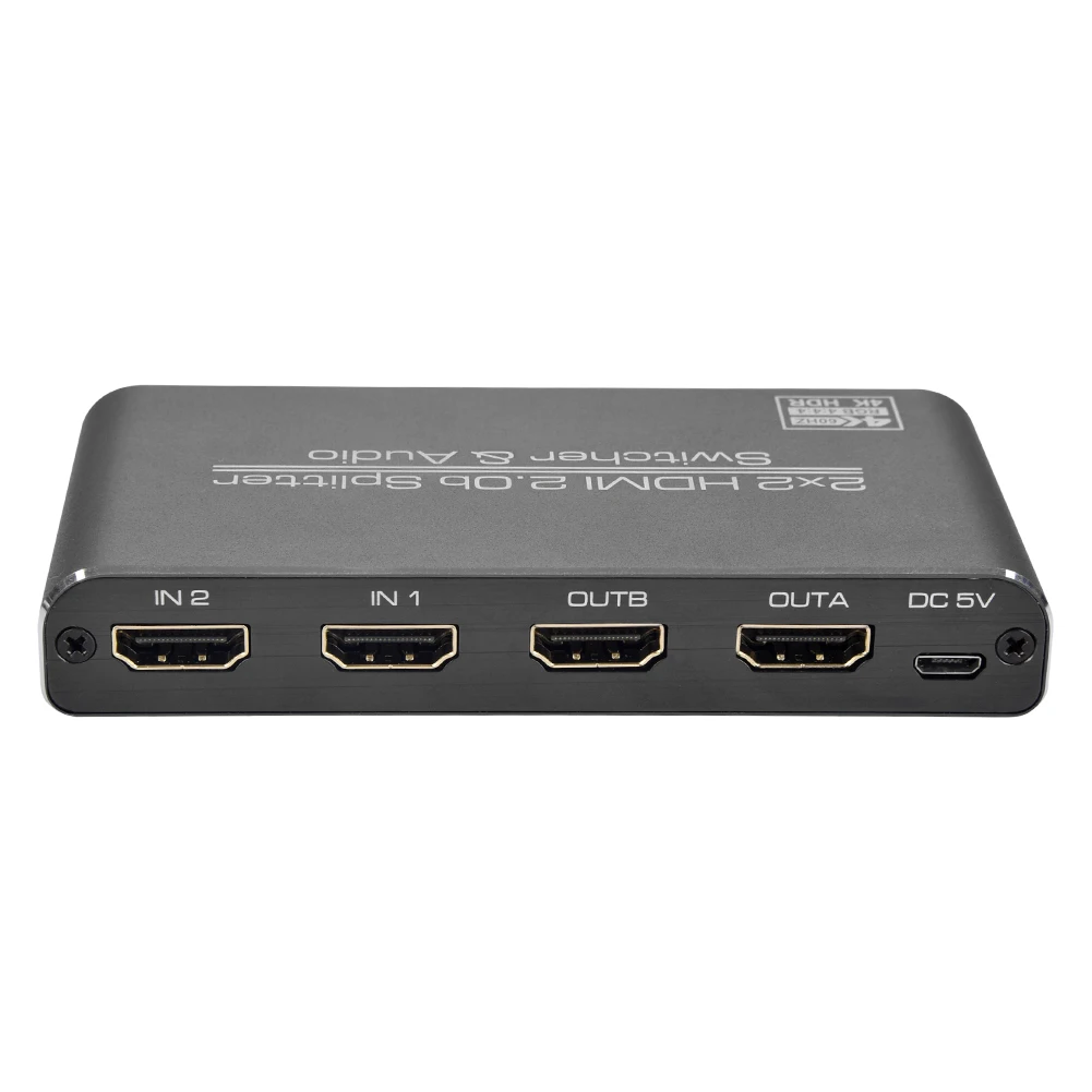 Горячая Распродажа простой прочный HD матричный 2x2 HDTV 2 0 матрица 4k 60 Гц HDMI