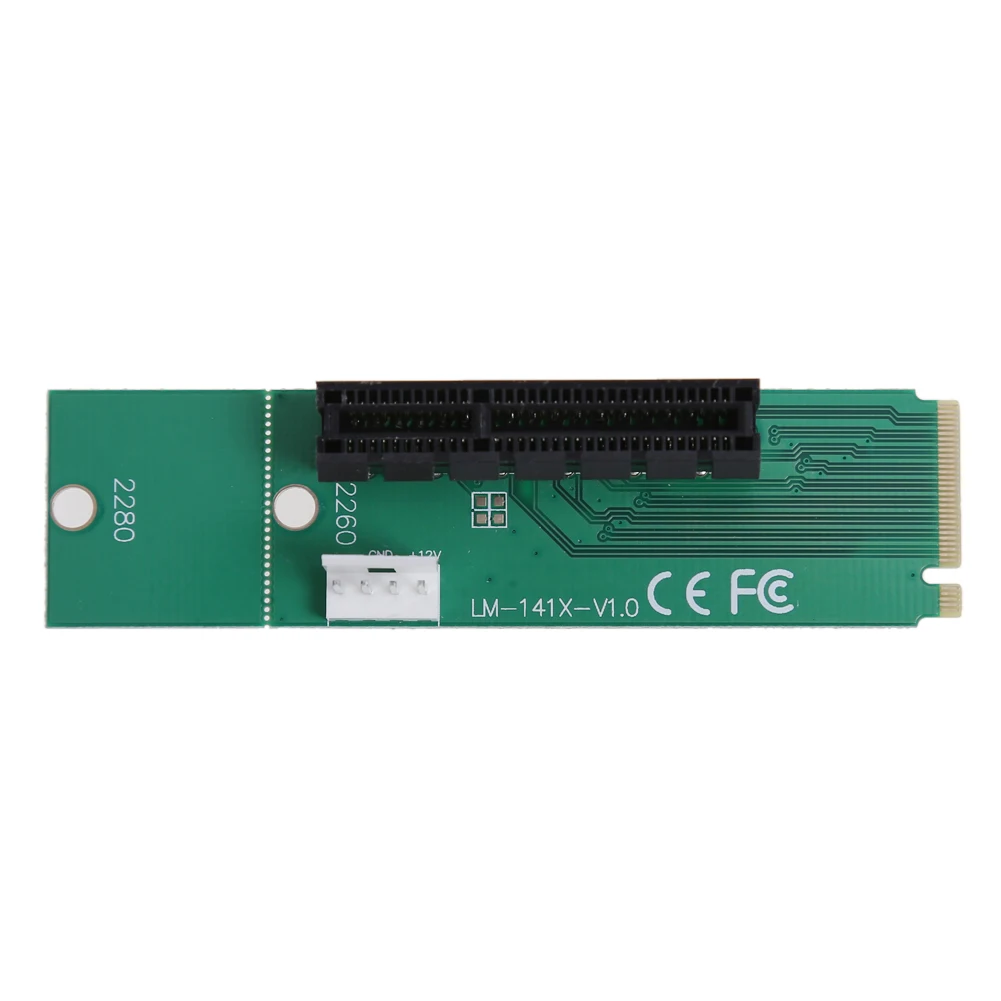 

4X Converter Adapter Card Set Express Household Computer M.2 NGFF SSD to PCI-e Set for Bitcoin Miner Mining