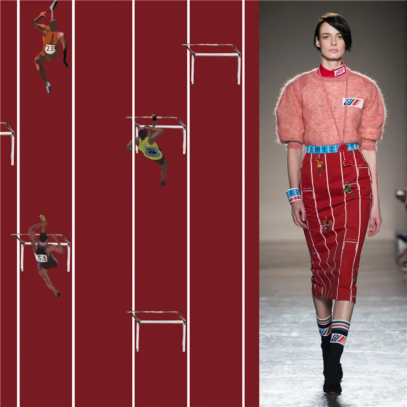 

Платье из чистого хлопка, нарядное тонкое платье с цифровой печатью, подиумный узор «сделай сам», одежда для рубашек, ткань для шитья постел...