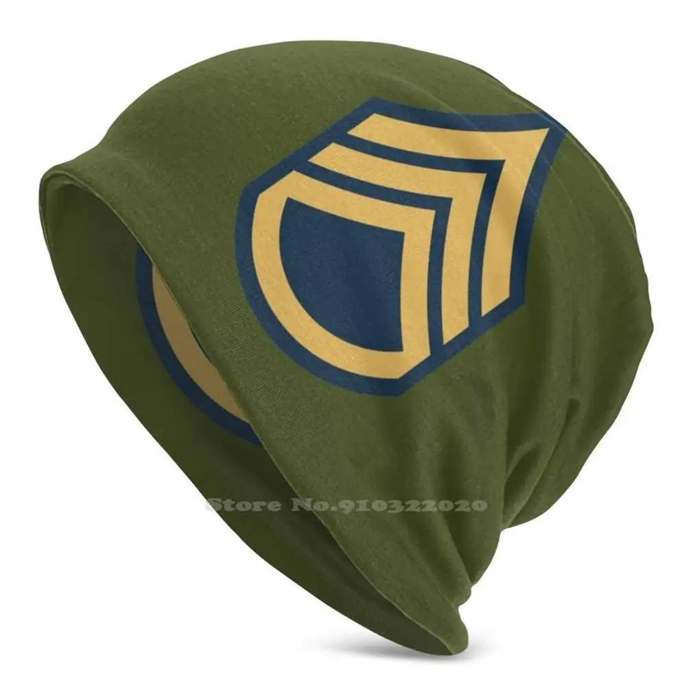 

United States Us Army Military Rank - Staff Sergeant E6 Beanie Hat Hedging Cap Outdoor Sports Breathable Thin Windproof Usa