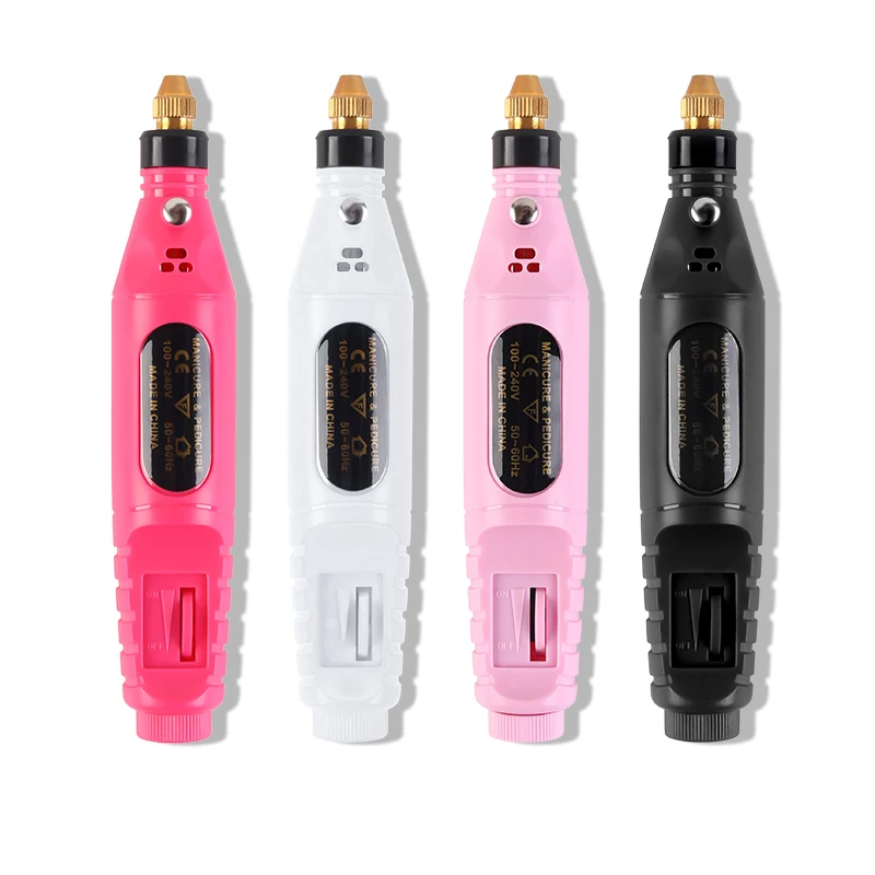 Электрическая машинка для маникюра и педикюра фрезер с 6 насадками USB-зарядкой