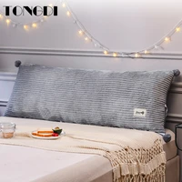 tongdi home soft large pillow back cushion long elastic backrest multifunction luxury decor for bedside seat bed sofa tatami