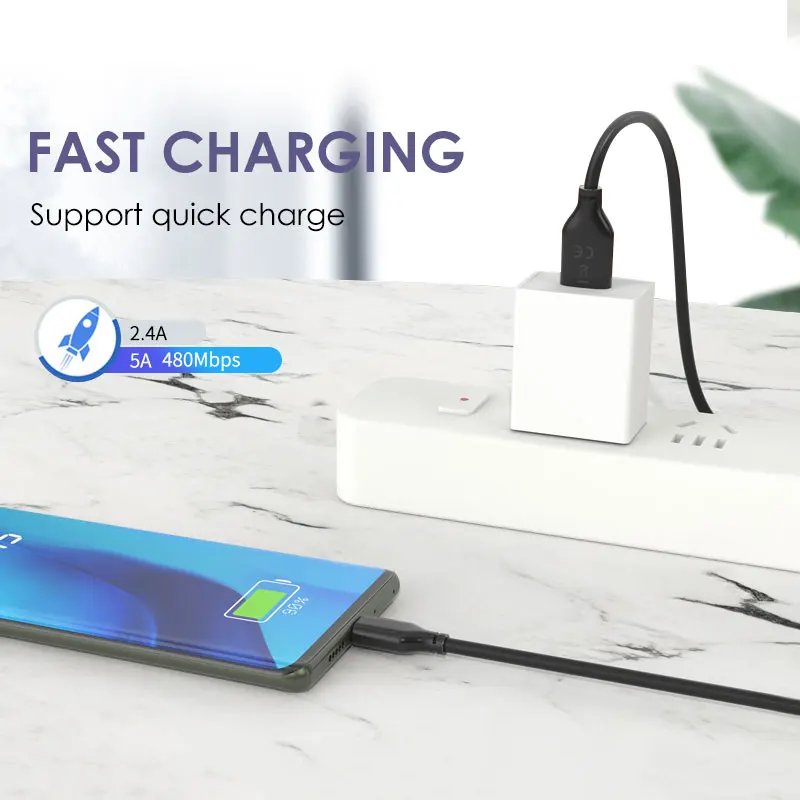 Кабель Type C 5A для передачи данных супер зарядный USB кабель Samsung 10 plus Z-Flip Huawei Mate 30pro