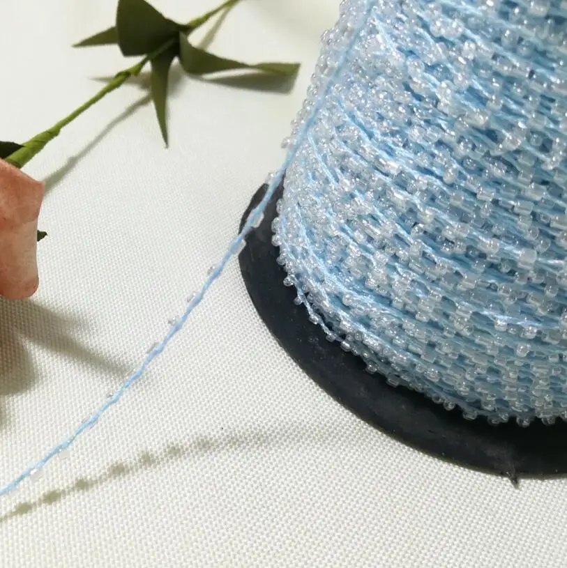 1 м новейшие кружева хрустальные бусины синие блестки ткань Сделай Сам шитье