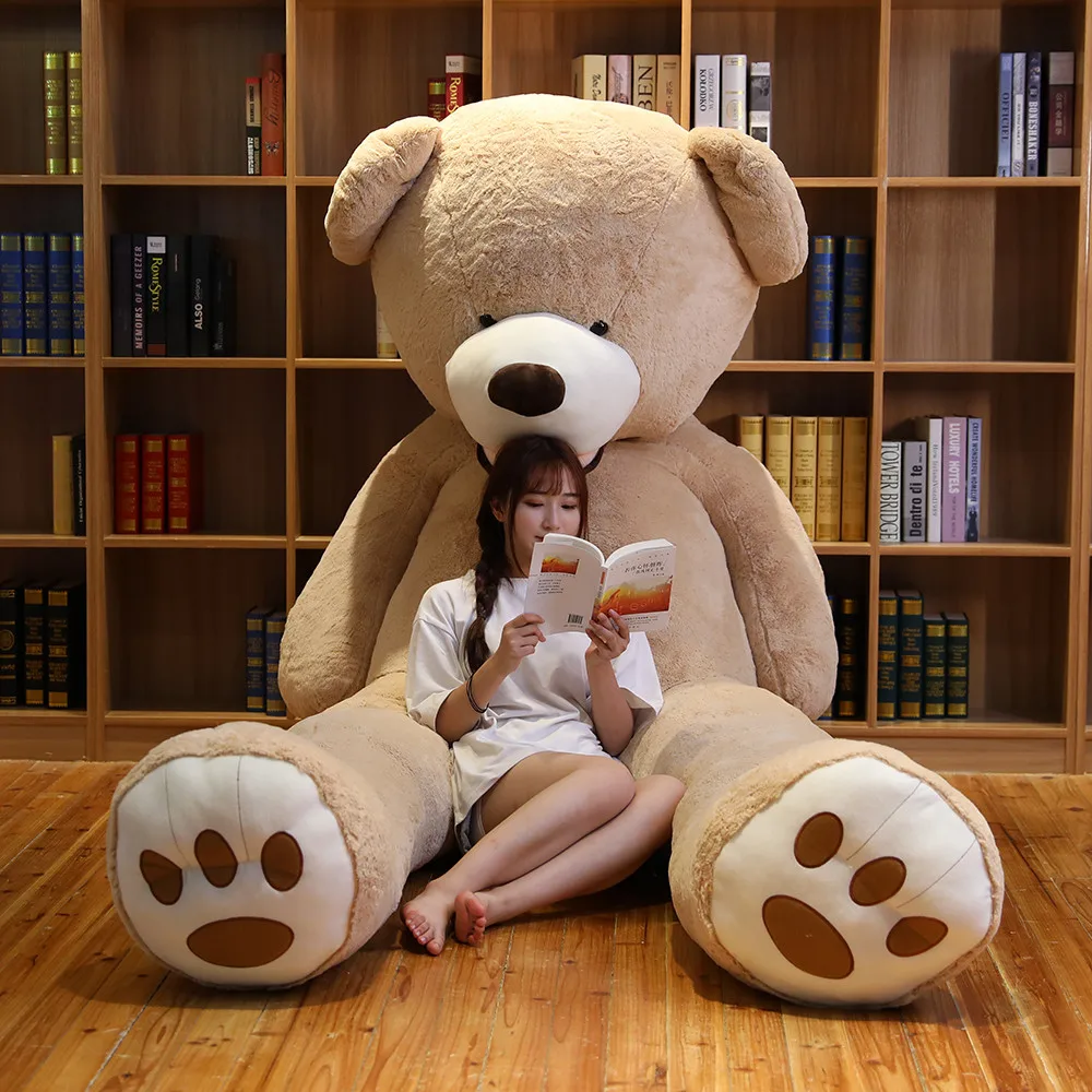 Фото Лидер продаж 340 см милый гигантский Американский медведь плюшевые игрушки мягкие