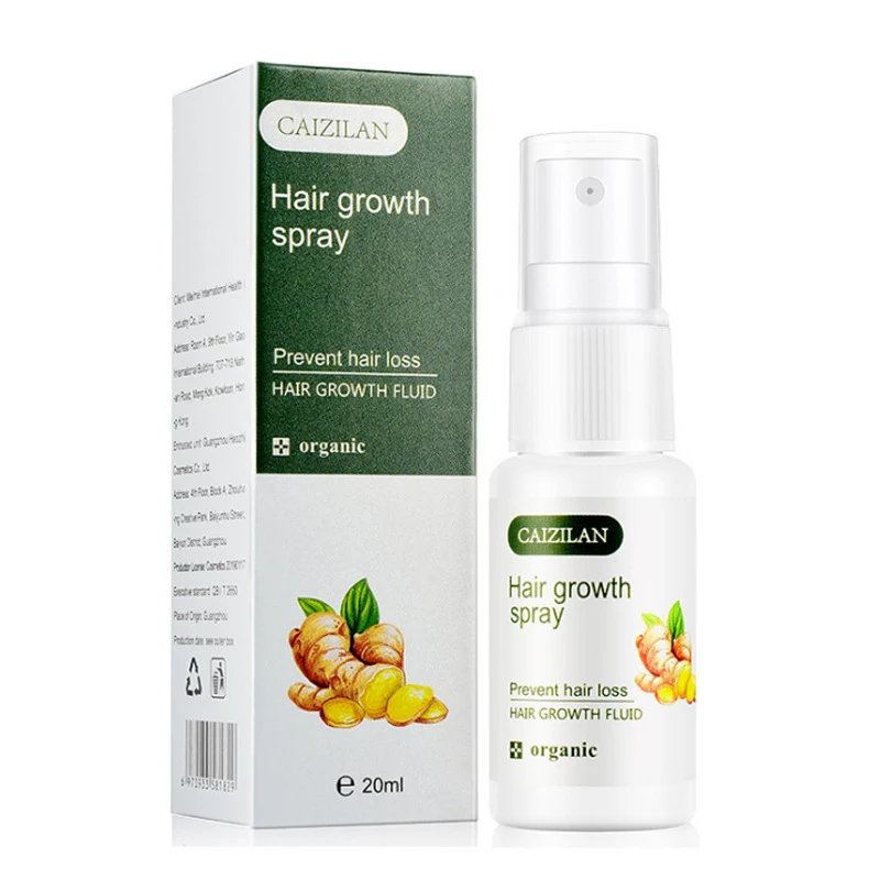 

20ml Hair Growth Spray Ginger Serum Anti Loss Treatment Care Essence Strengthen Hair Root Nutrition Treat Scalp Hair Care