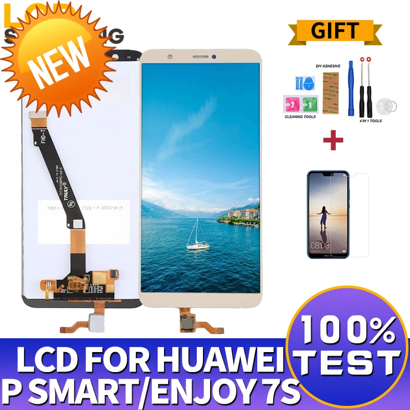 5 65 &quotAAA качество ЖК дисплей для Huawei P Smart FIG LX1 LA1 сенсорный экран дигитайзер сборки