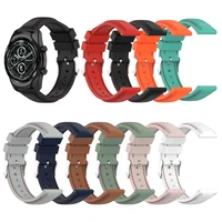 solid color smart sport watch band for ticwatch pro 3 pro3 2020 lte watch accessories fashion soft silicone strap