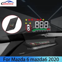 xinscnuo car hud head up display for mazda 6 for mazda6 atenza 2020 obd speedometer projector airborne computer
