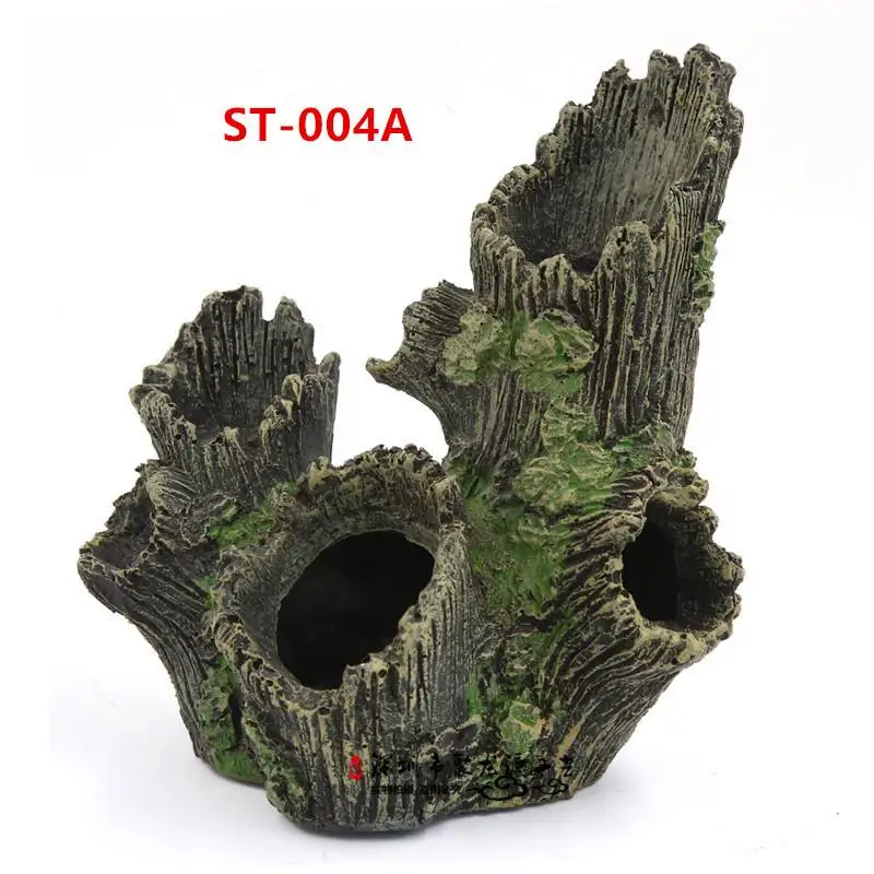 

Aquarium resin handicraft house tree root play house hollow tree hole
