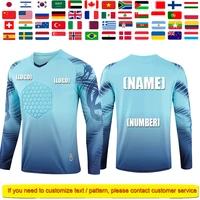 men long sleeves football goalkeeper jersey youth survetement football goal keeper uniforms quick dry soccer goalkeeper jersey