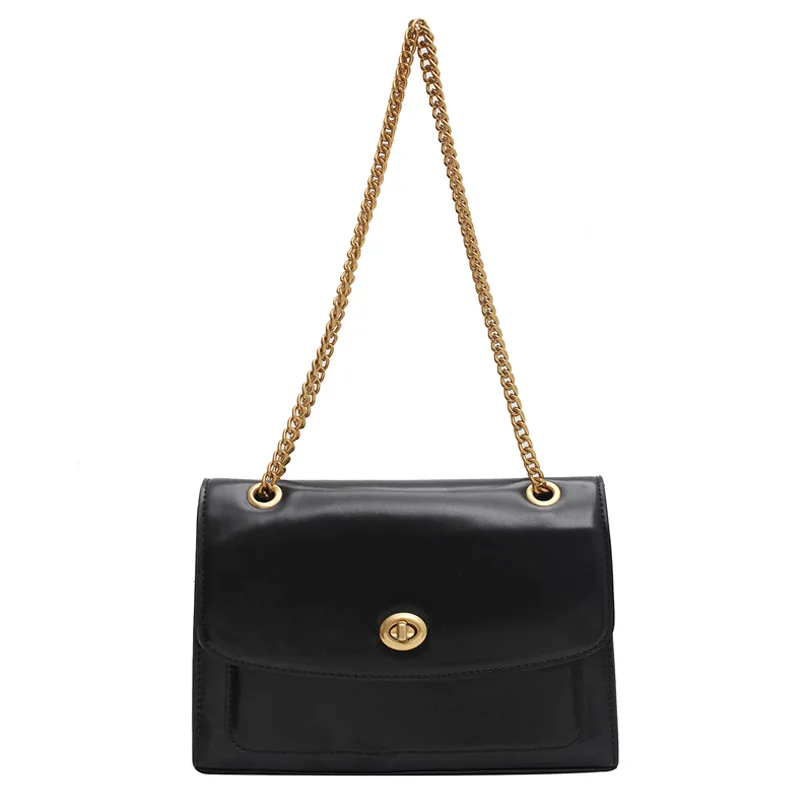 

Chain bag autumn and winter new fashion texture messenger bag net red Joker shoulder small square bag