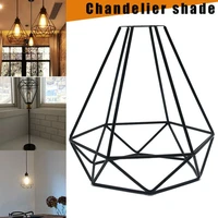 hot black retro edison metal iron wire cage shaped hanging pendant light lampshade light shade home cafe diy decorations