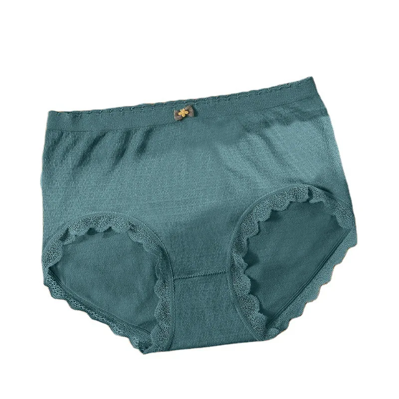 

90-150KGMM Women's XL Panties High Waist Large Lace Package Hip Briefs 2 Article