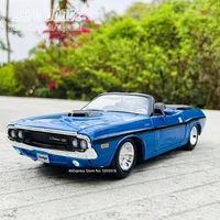 maisto 124 1970 dodge fighter rt convertible blue simulation alloy car model crafts decoration collection toy tools gift