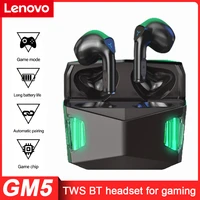 lenovo gm5 tws gaming bluetooth headphones professional low latency wireless earphone gamer earbuds for iphone 13 xiaomi android
