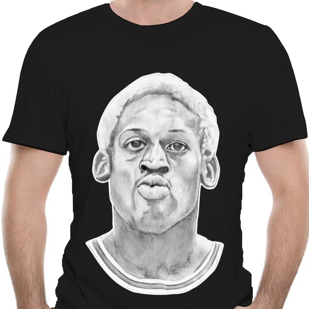 Новые мужские модные ретро-шорты Dennis Rodman 91 Ретро 3D футболка с короткими рукавами