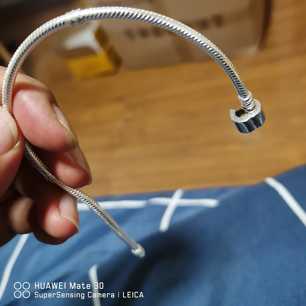 Женский браслет из серебра s925 пробы с застежкой-змеей | Украшения и аксессуары