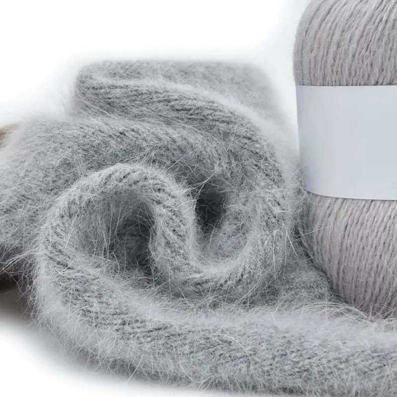4 рулона/набор длинная плюшевая мягкая кашемировая пряжа ручная вязка вязаная