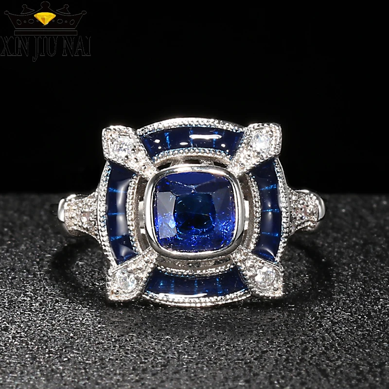 Женское кольцо из серебра 925 пробы с фианитом|Кольца| |