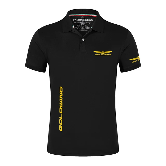 

Honda GOLDWING New Men Polo Shirt Mens Casual Deer Embroidery Cotton Polo shirt Men Short Sleeve High Quantity polo men tee