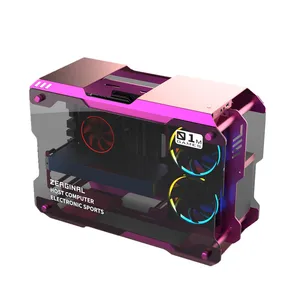 Чехол для геймеров ZEAGINAL MATX, ITX, ПК, игровой, с водяным охлаждением, полностью алюминиевый, для геймеров, ZC-01M